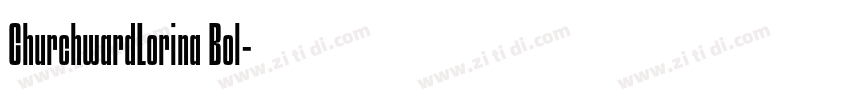 ChurchwardLorina Bol字体转换